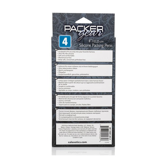 Packer Gear 4" Silicone Packing Penis - Brown