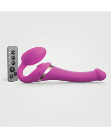  Strap On Me Multi Orgasm Bendable Strapless Strap On Small - Fuchsia