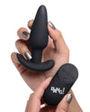 Bang! 21X Vibrating Silicone Butt Plug w/Remote - Black