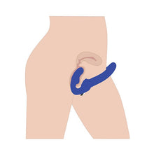  Revolver II Strapless Strap on G-Spot Dildo - Blue