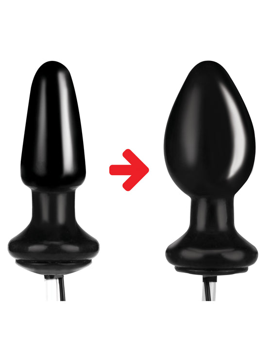 Lux Fetish 4" Inflatable Vibrating Butt Plug