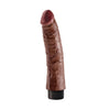 King Cock 7" Vibrating Cock - Brown