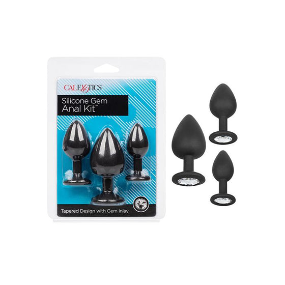 Silicone Gem Anal Kit - Black