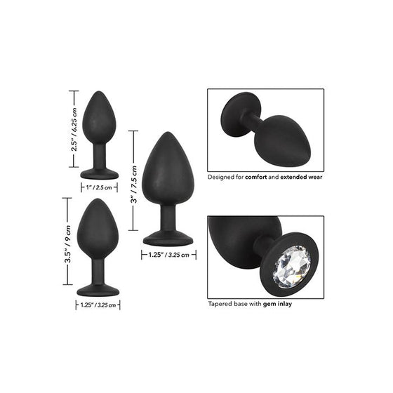 Silicone Gem Anal Kit - Black