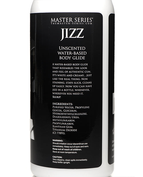 Master Series Unscented Jizz Water Based Body Glide - 34 oz
