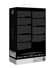  Shots Ouch Puppy Play Lined Fist Mitts - Black