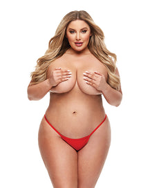  Secrets Microfiber G-String & Panty Vibe - Red QN