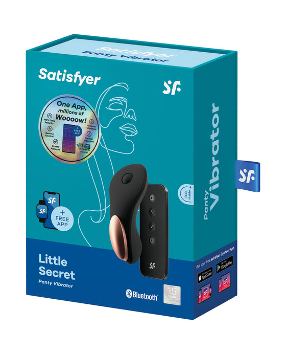Satisfyer Little Secret Panty Vibrator - Black