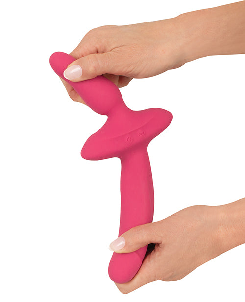 Couples Choice 2in1 Vaginal & Anal Vibrator - Pink