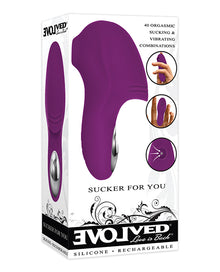  Evolved Sucker For You Finger Vibe - Purple