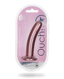  Shots Ouch 6" Smooth G-Spot Dildo - Rose Gold