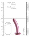 Shots Ouch 6" Smooth G-Spot Dildo - Rose Gold