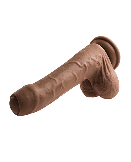 Evolved Peek A Boo Vibrating Dildo - Dark