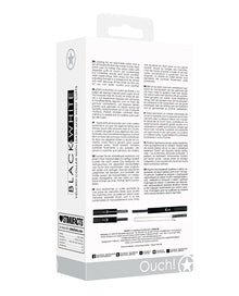  Shots Ouch Black & White Velcro Collar w/Leash & Hand Cuffs - Black