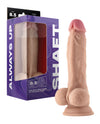 Shaft Model A Flexskin Liquid Silicone 8.5" Dong w/Balls - Pine