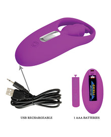  Pretty Love Wild Rabbit Panty Vibe w/Free Panty - Fuchsia