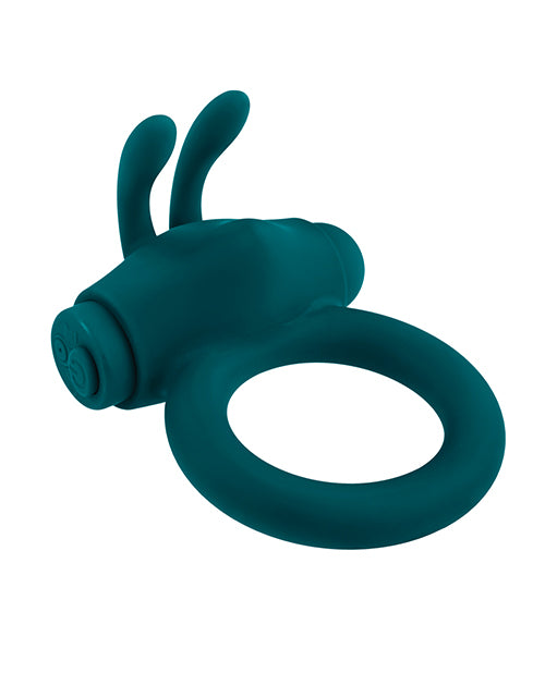 Playboy Pleasure Bunny Buzzer Cock Ring - Deep Teal