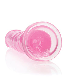  Shots RealRock Crystal Clear 9" Straight Dildo w/Suction Cup - Pink