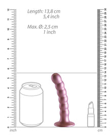  Shots Ouch 5" Beaded G-Spot Dildo - Rose Gold