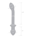 Glas 9.5" Double Play Dual Ended Dildo - Clear