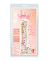 Glittergasm 8.5" Ballsy Dildo - Red/Gold/Orange