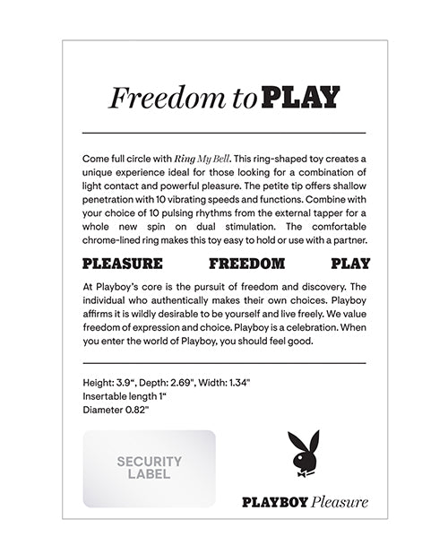 Playboy Ring My Bell - Black