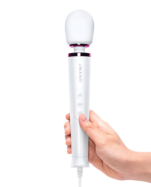 Le Wand Powerful Petite Plug-In  Vibrating Massager - White