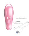 Pretty Love Leaf Wireless Vibrating Nipple Clamps - Pink