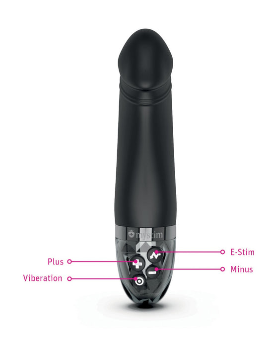 Mystim Real Deal Neal eStim Realistic Vibrator - Black