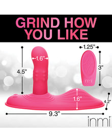  Inmi Spin N' Grind Rotating & Vibrating Silicone Grinder - Pink