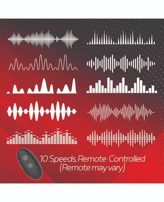 Massive Red Dot Cock Ring V2 - Black