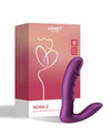 RORA 2 Pressure Sensing App-Controlled Rotating G-Spot Vibrator & Clitoral Stimulator - Purple