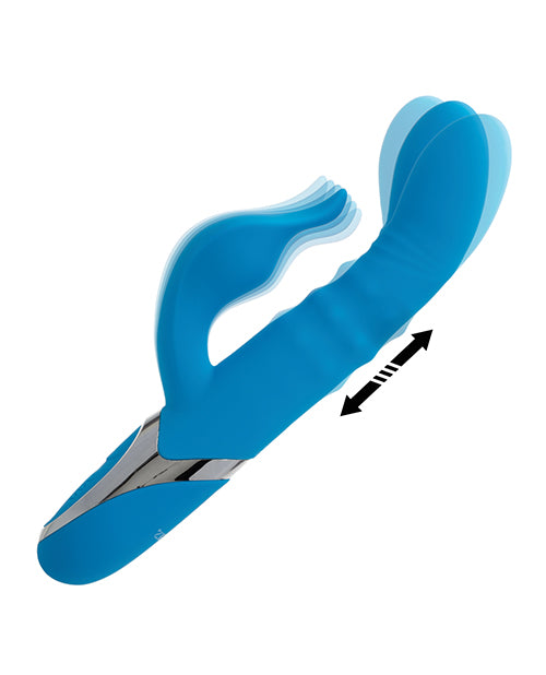 Enchanted Beaded Power "G" Vibrator - Blue