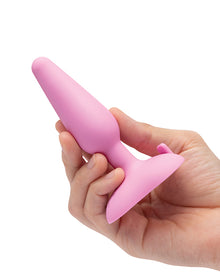  b-Vibe Beginner's Vibrating Tapered Butt Plug - Pink