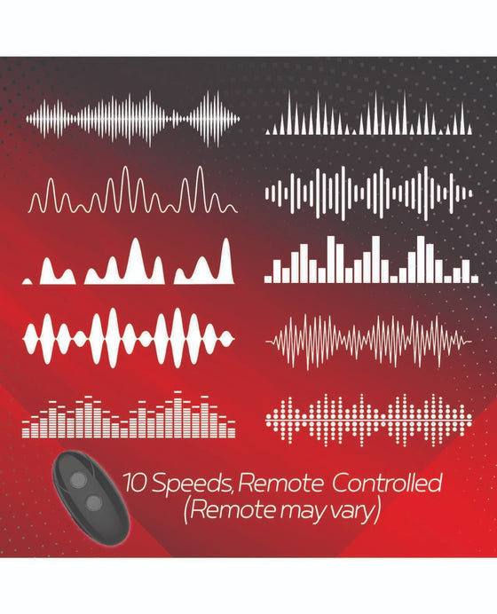Massive Red Dot Cock Ring V1 - Black