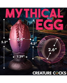  Creature Cocks Dragon Hatch Silicone Egg - Large Multi Color
