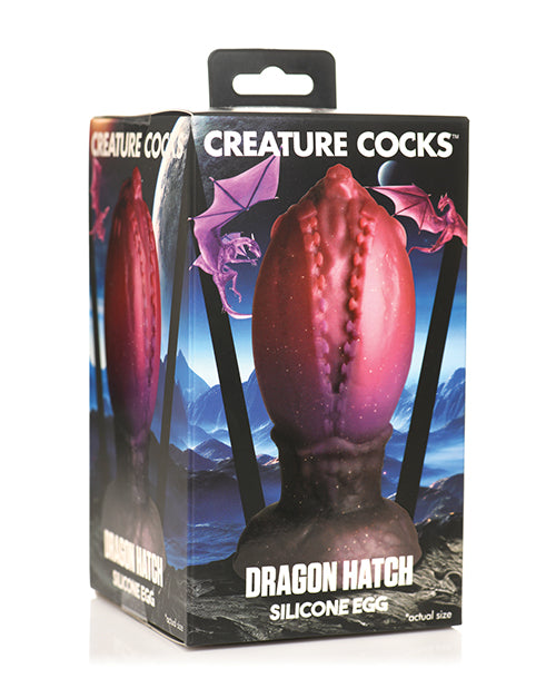 Creature Cocks Dragon Hatch Silicone Egg - Large Multi Color