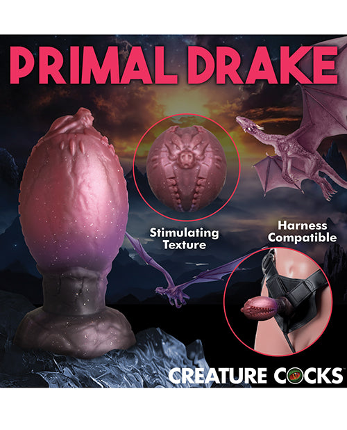 Creature Cocks Dragon Hatch Silicone Egg - Large Multi Color