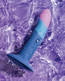  ROMP Piccolo 3 Color Dildo - Blue