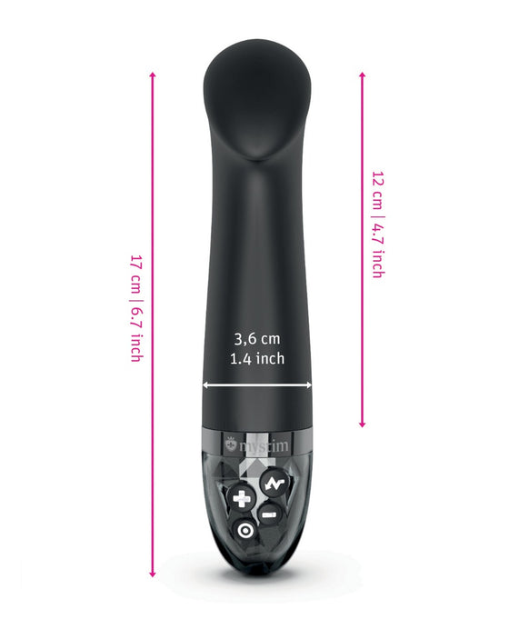 Mystim Right on Ron eStim G Vibrator - Black