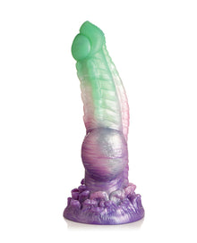  Creature Cocks Aqua Phoenix Silicone Dildo - Multi Color