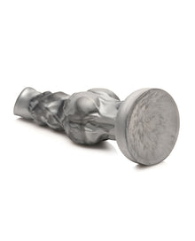  Creature Cocks Night Prowler Silicone Dildo - Medium Black/Silver