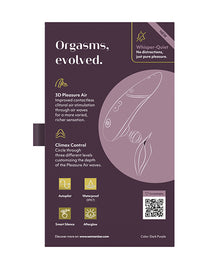  Womanizer Next 3D Climax Control Pleasure Air - Dark Purple