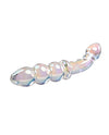 Playboy Pleasure Jewels Double Glass Dildo w/Anal Beads  - Clear