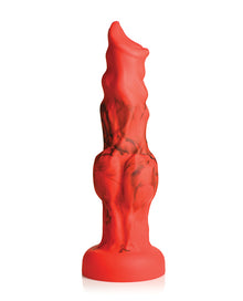  Creature Cocks Fire Hound Silicone Dildo - Large Red