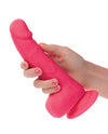 Silicone Studs Neon 6" Dildo - Pink