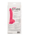 Silicone Studs Neon 6" Dildo - Pink