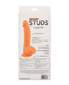 Silicone Studs Neon 6" Dildo - Orange
