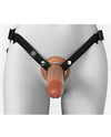 Fantasy X-tensions Elite 7" Silicone Hollow Strap-on - Brown