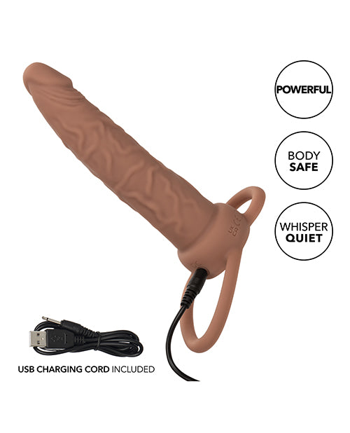 Performance Maxx Rechargeable Dual Penetrator - Brown